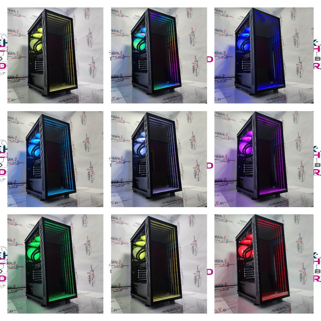 Pinnacle Gaming PC Desktop - Intel Core i5, NVIDIA RTX 3060 Ti, 1TB/2TB SSD, 16GB/32GB/64GB RAM, RGB Lighting, WiFi, Water Cooling (Black) - Ultimate Gaming & Streaming Setup for Esports & VR