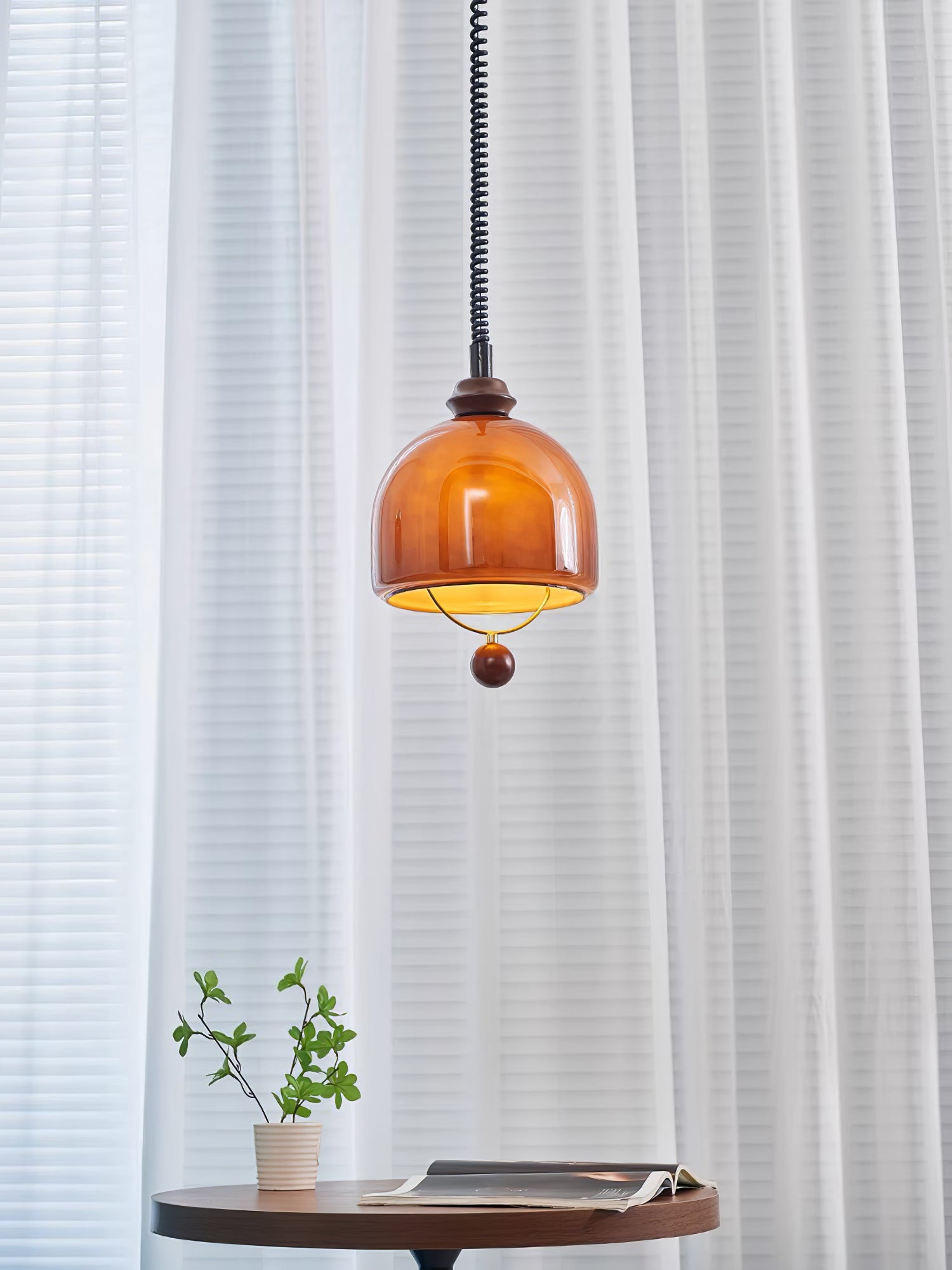 Herda Pendant Lamp - Modern Hanging Light Fixture for Kitchen Island, Dining Room, or Bedroom - Adjustable Height & Dimmable LED Lighting