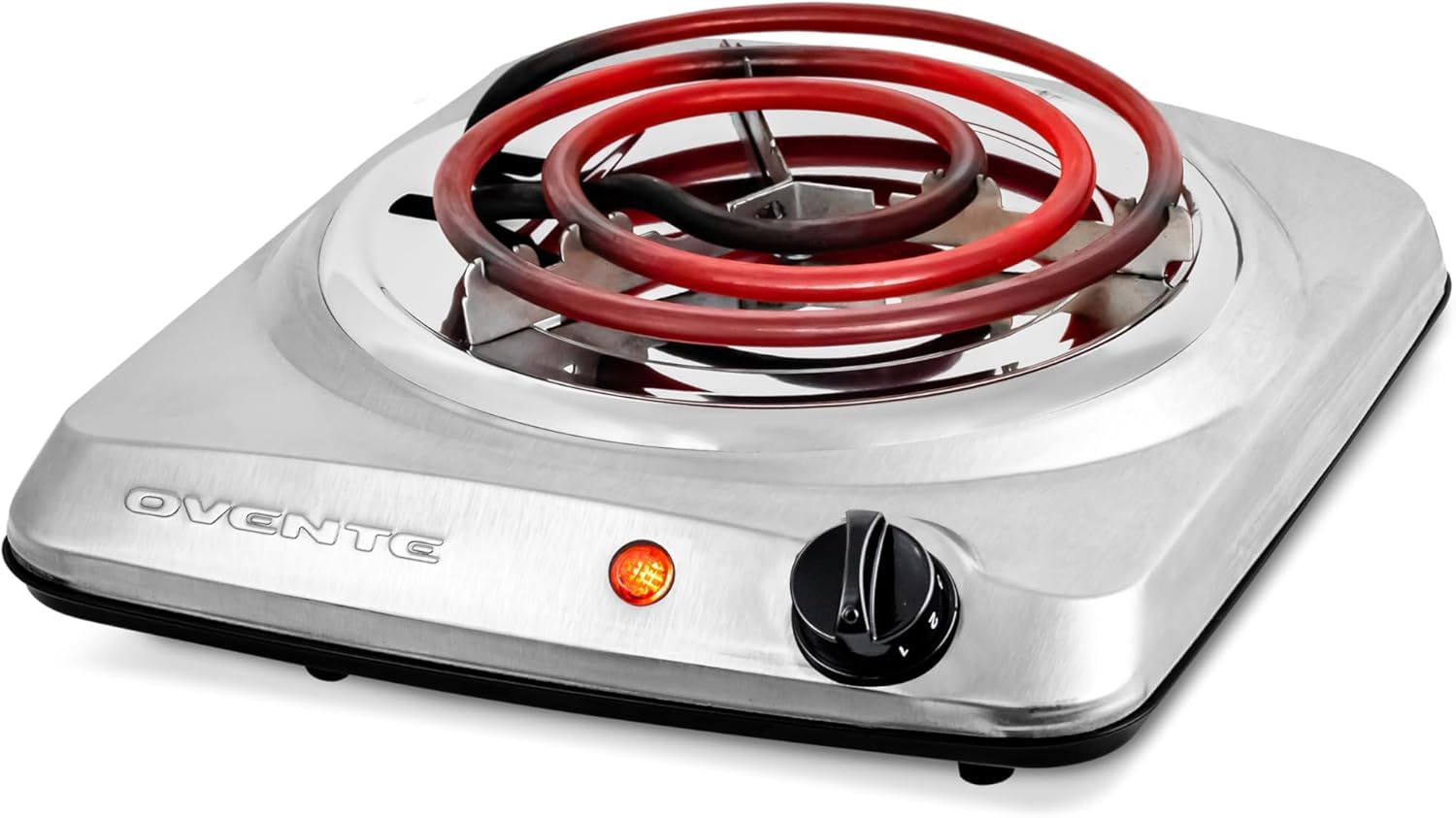OVENTE 1000W Electric Single Burner Cooktop - 6