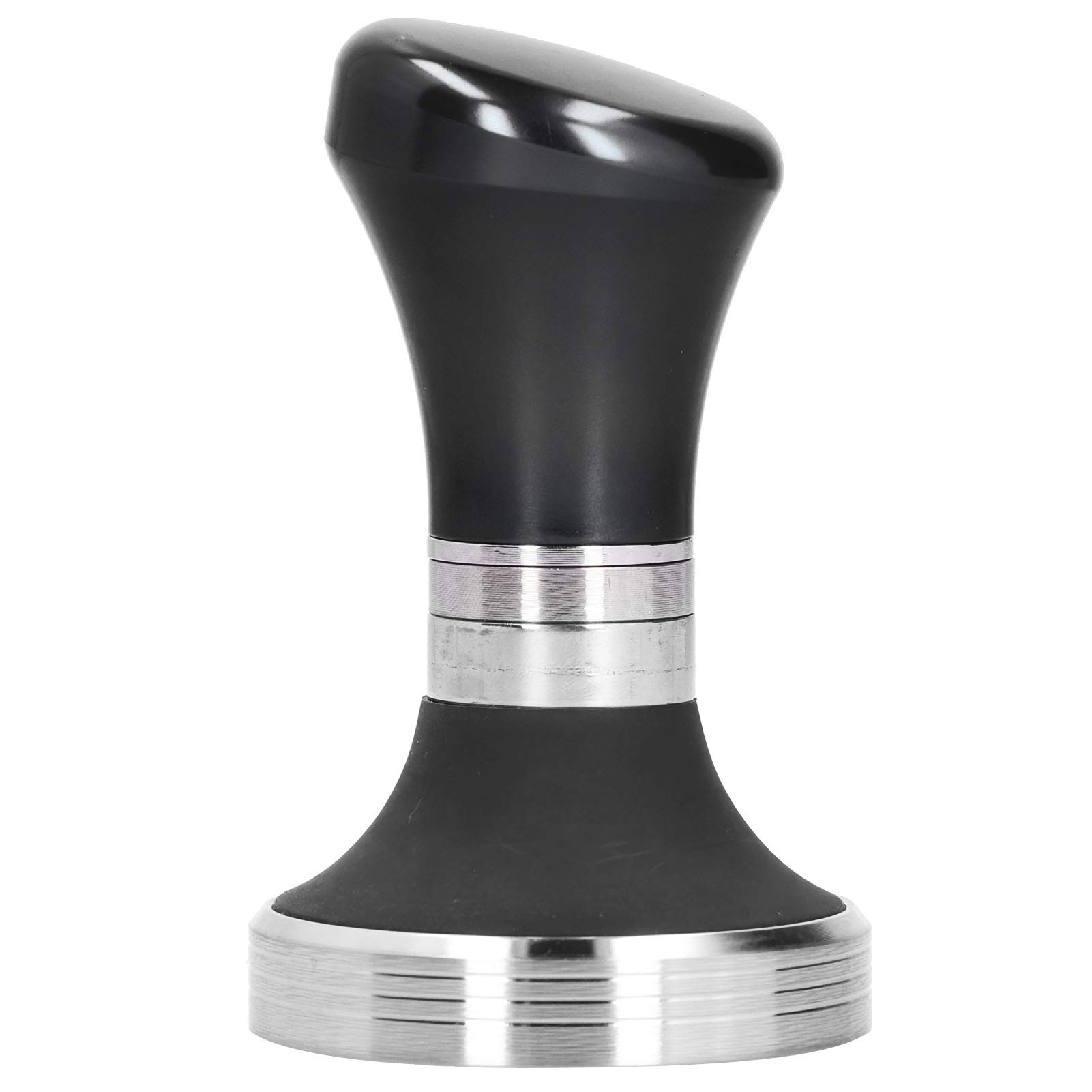 58mm Coffee Powder Tamper - Durable Flat Coffee Press Tool for Espresso Machine, Professional Barista Accessories (Black) - Perfect for Home Brewing, Cafe Use & Coffee Enthusiasts