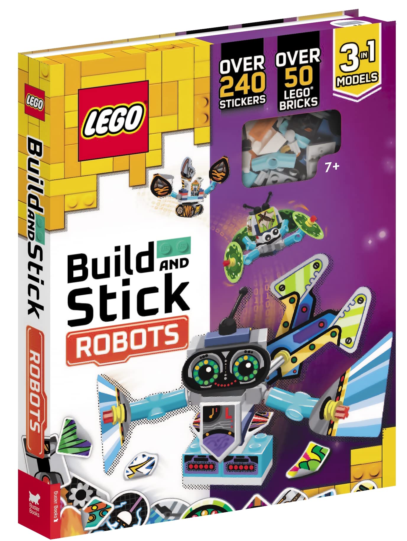 LEGO® Build and Stick Activity Box: Robots - Creative Construction Toy for Kids with Stickers | STEM Learning, Birthday Gifts & Classroom Activities