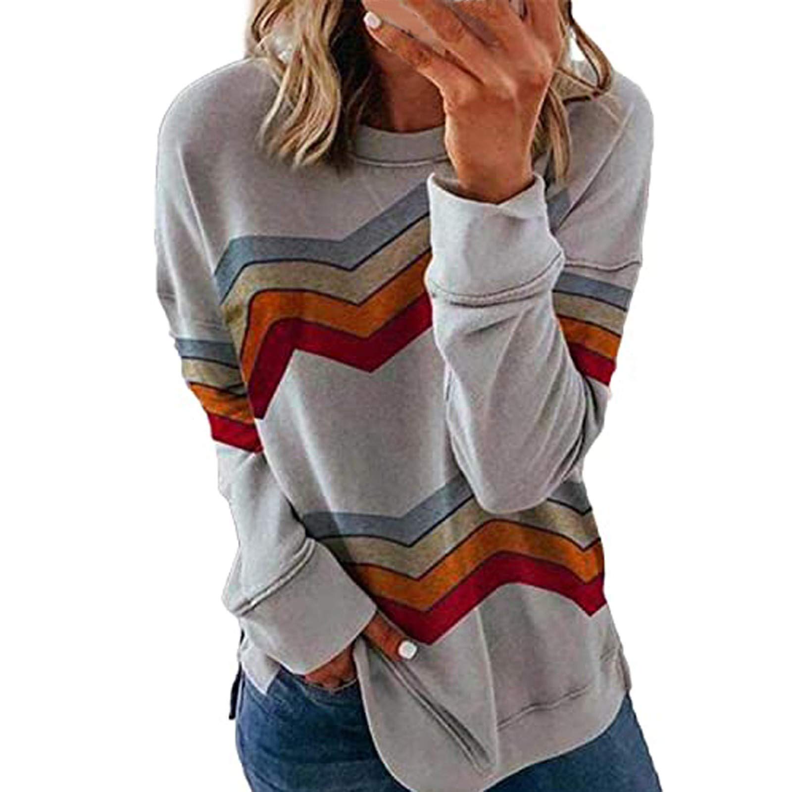 Women's Fitted Long Sleeve Crewneck Tunic Tops - Casual Fashion Shirts for Leggings | Perfect for Work, Yoga & Everyday Wear