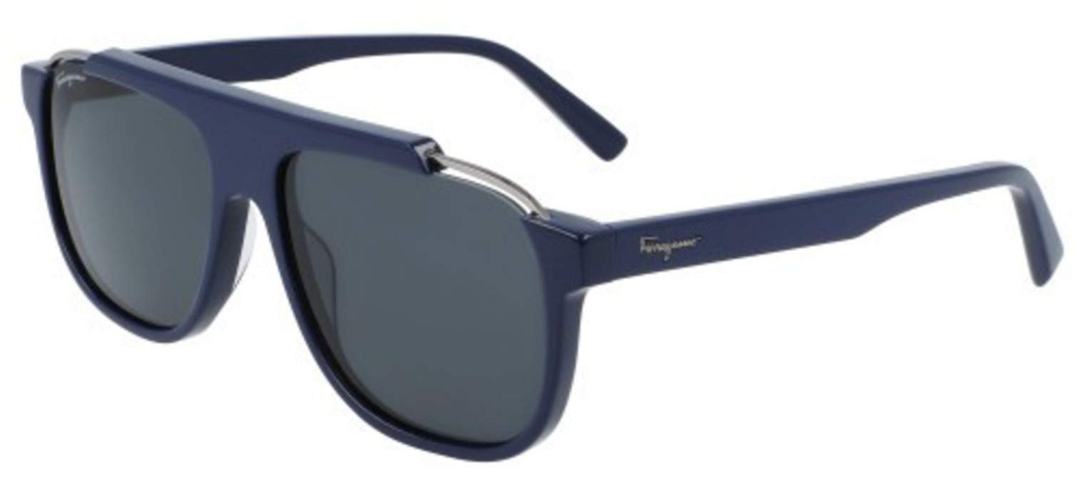 Ferragamo SF 1011 S 414 Blue Polarized Sunglasses for Women - Luxury Designer Shades for Driving, Beach & Outdoor Fashion