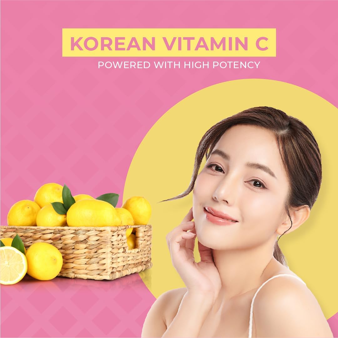 Korean Vitamin C Serum & Cream - Brightening Skincare for Glowing Face | Men & Women | Daily Use