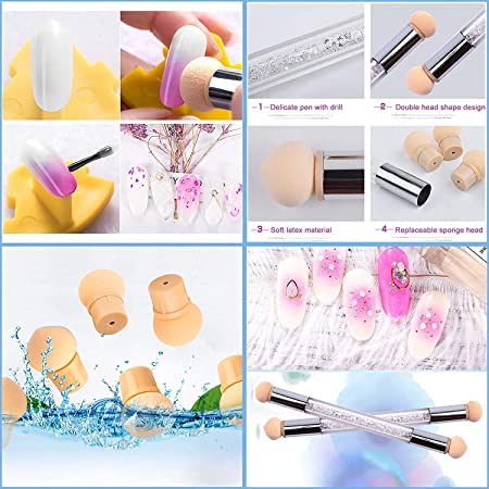 Ombre Nail Pen for DIY Nail Art - Professional Gradient Nail Polish Brush for Salon & Home Manicure - Perfect for French Tips, Glitter Designs & Acrylic Nails
