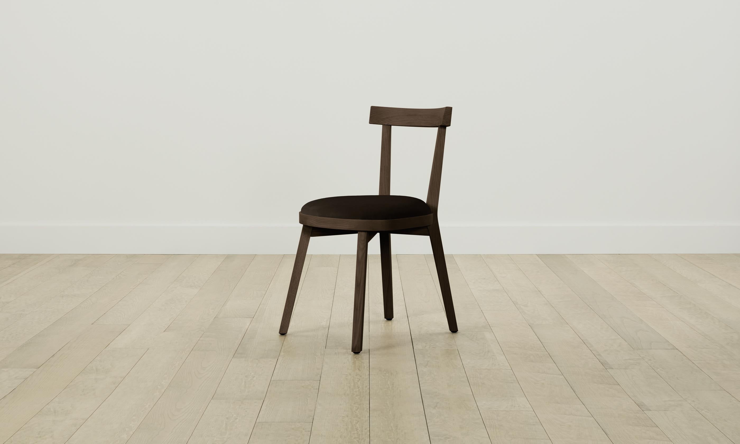 Allen Dining Chair - Nubuck Leather Espresso Brown - Modern Kitchen & Dining Room Furniture for Home Decor