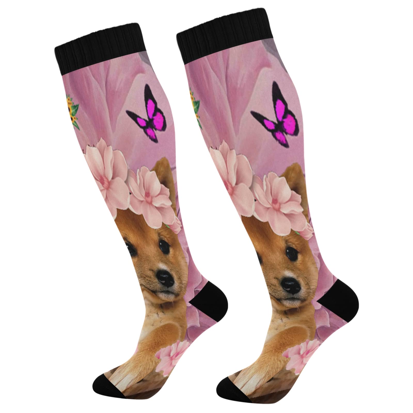 Seahorse Compression Socks for Women & Men - Knee High Support Socks with Fun Cape Design - Perfect for Running, Travel & Circulation Support