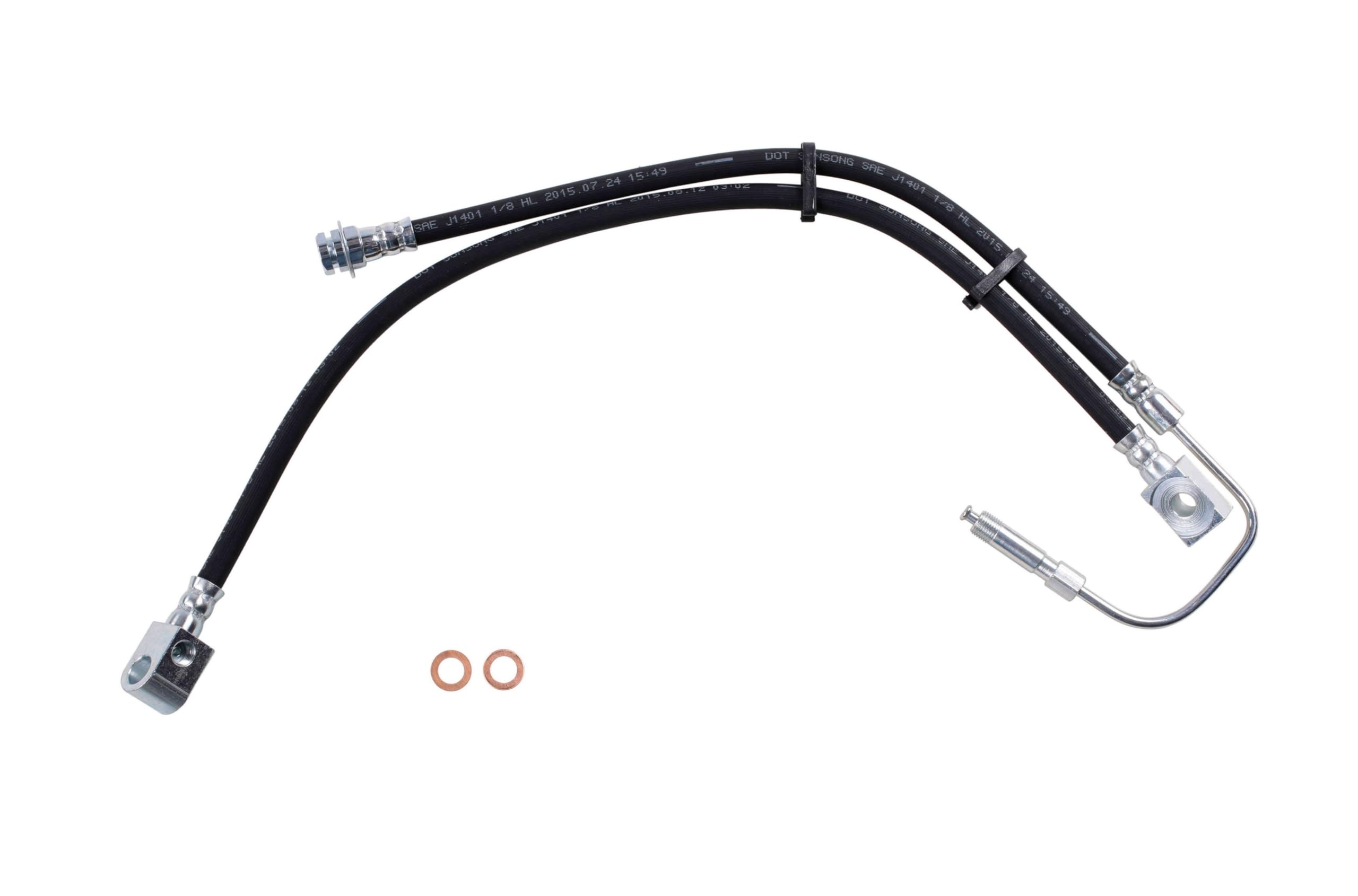 Sunsong 2204386 Brake Hydraulic Hose - High Performance Replacement Hose for Cars, Trucks & SUVs - Perfect for Brake System Repairs and Upgrades