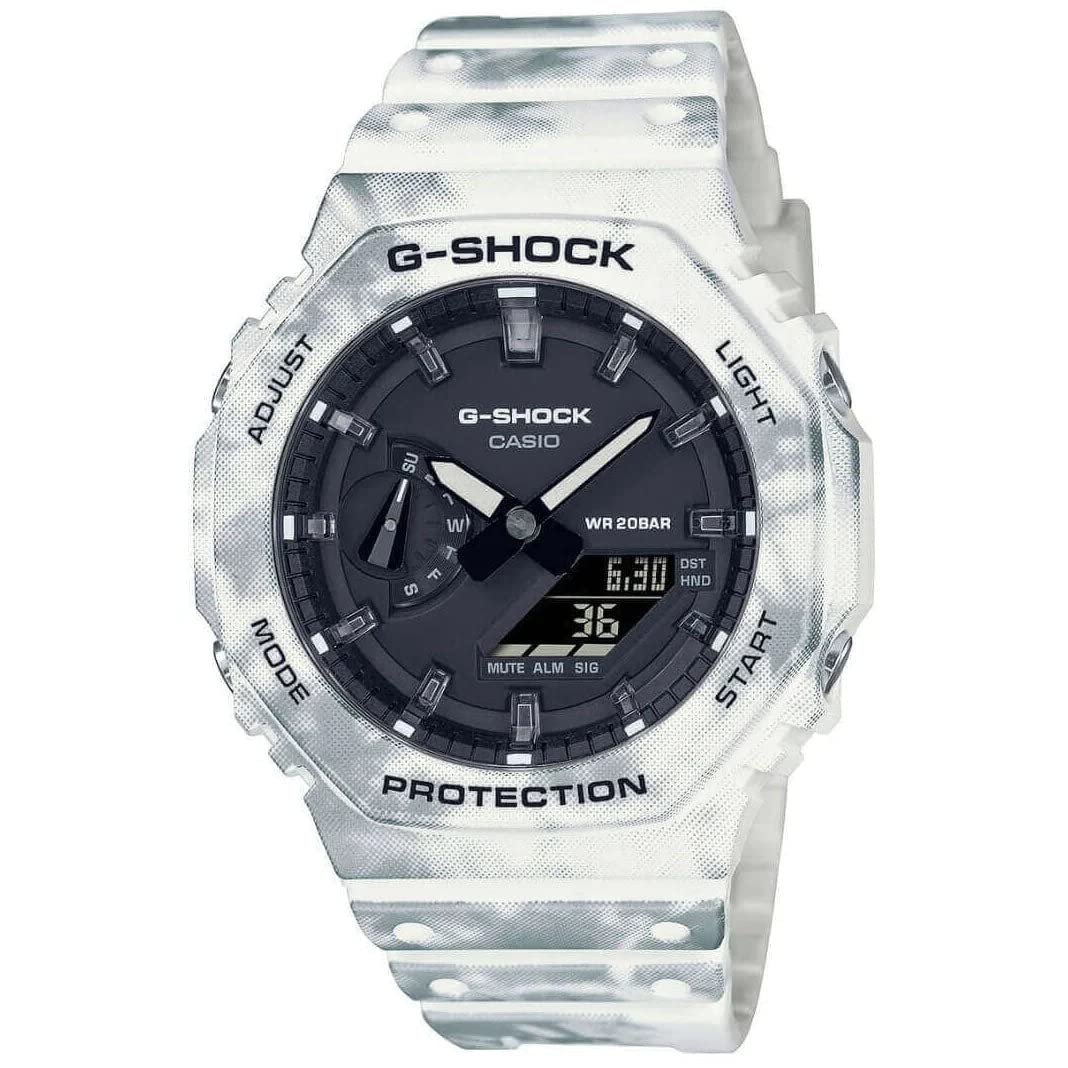 Casio G-Shock GAE-2100GC-7AER Men's Digital Analog Watch with Resin Strap - Shock Resistant Sport Watch for Outdoor Activities, Hiking & Workouts