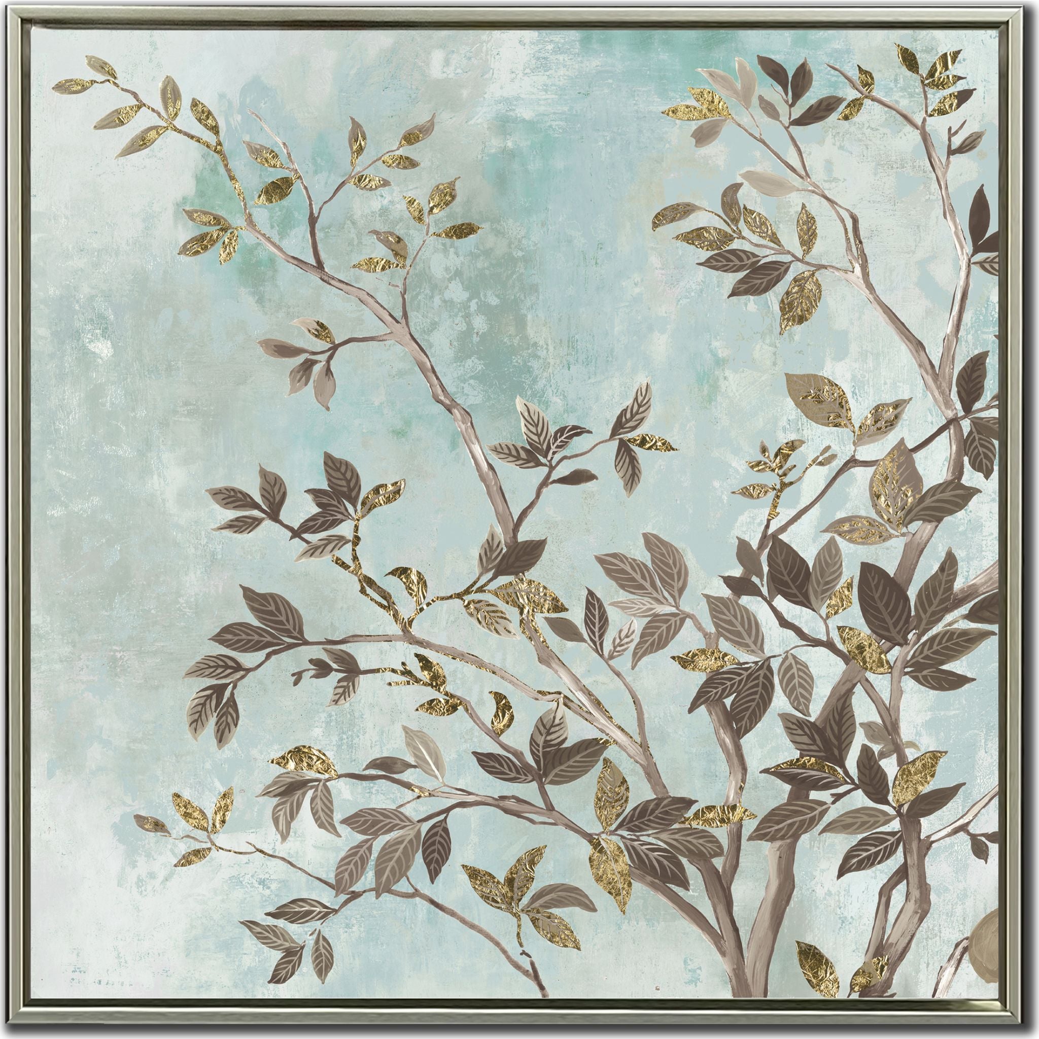 Branching Tree Canvas Wall Art - 32 x 32 Inch Modern Nature Painting for Home & Office Decor | Perfect for Living Room, Bedroom, or Office Wall Decoration