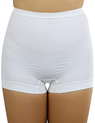 High Waisted Boyshort Girdle - White