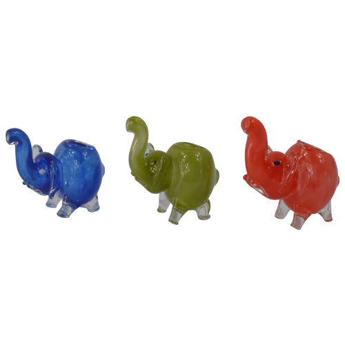 Hand Blown Elephant Glass Pipes - Artistic Smoking Accessories for Weed & Herbs | Perfect for Home Use, Gifts & Collectors