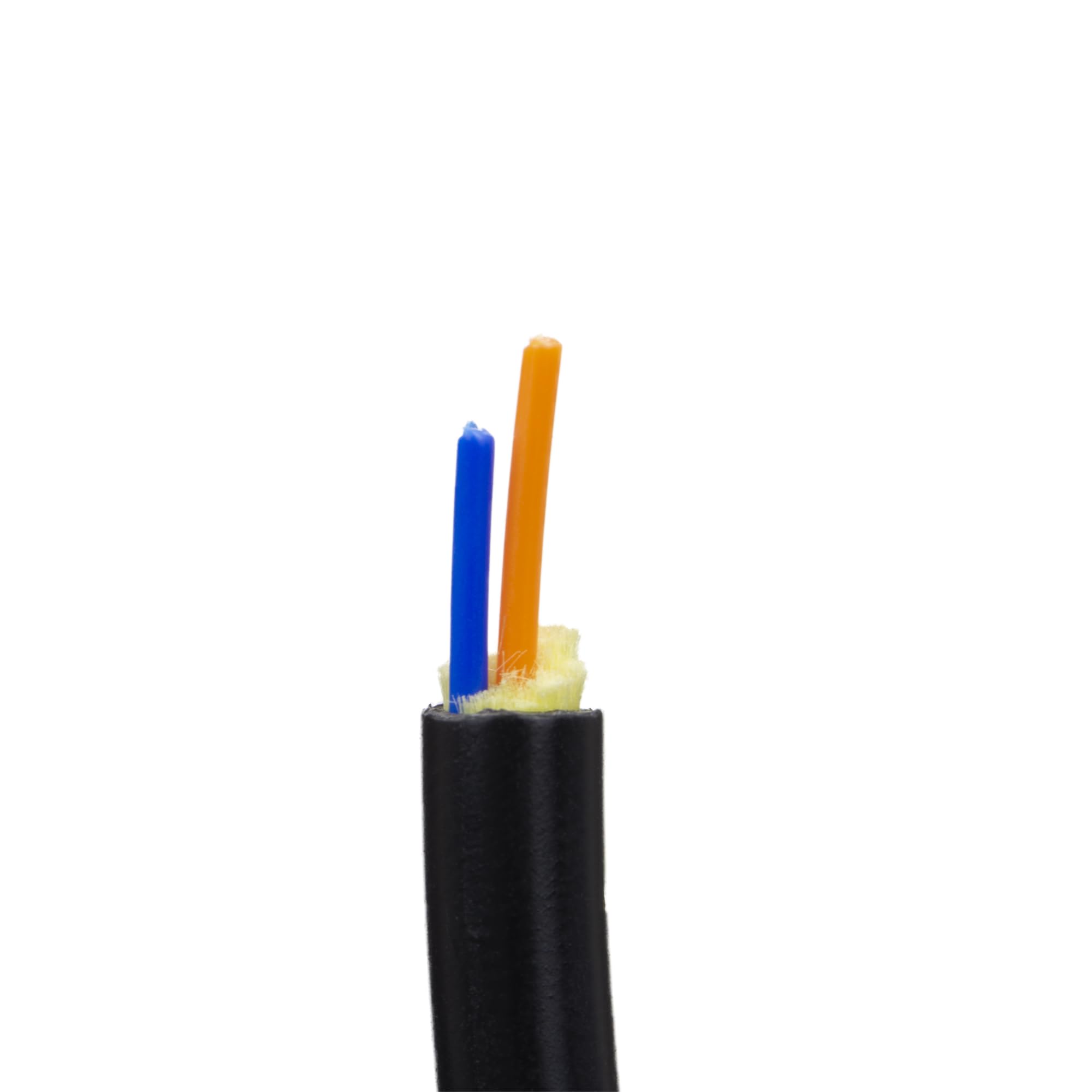 High-Speed OM3 50/125 Multimode Fiber Optic Cable - Indoor/Outdoor, 10Gbps, Riser Rated, 1000ft Spool (Black) | Perfect for Data Centers, Office Networks & CCTV Installations