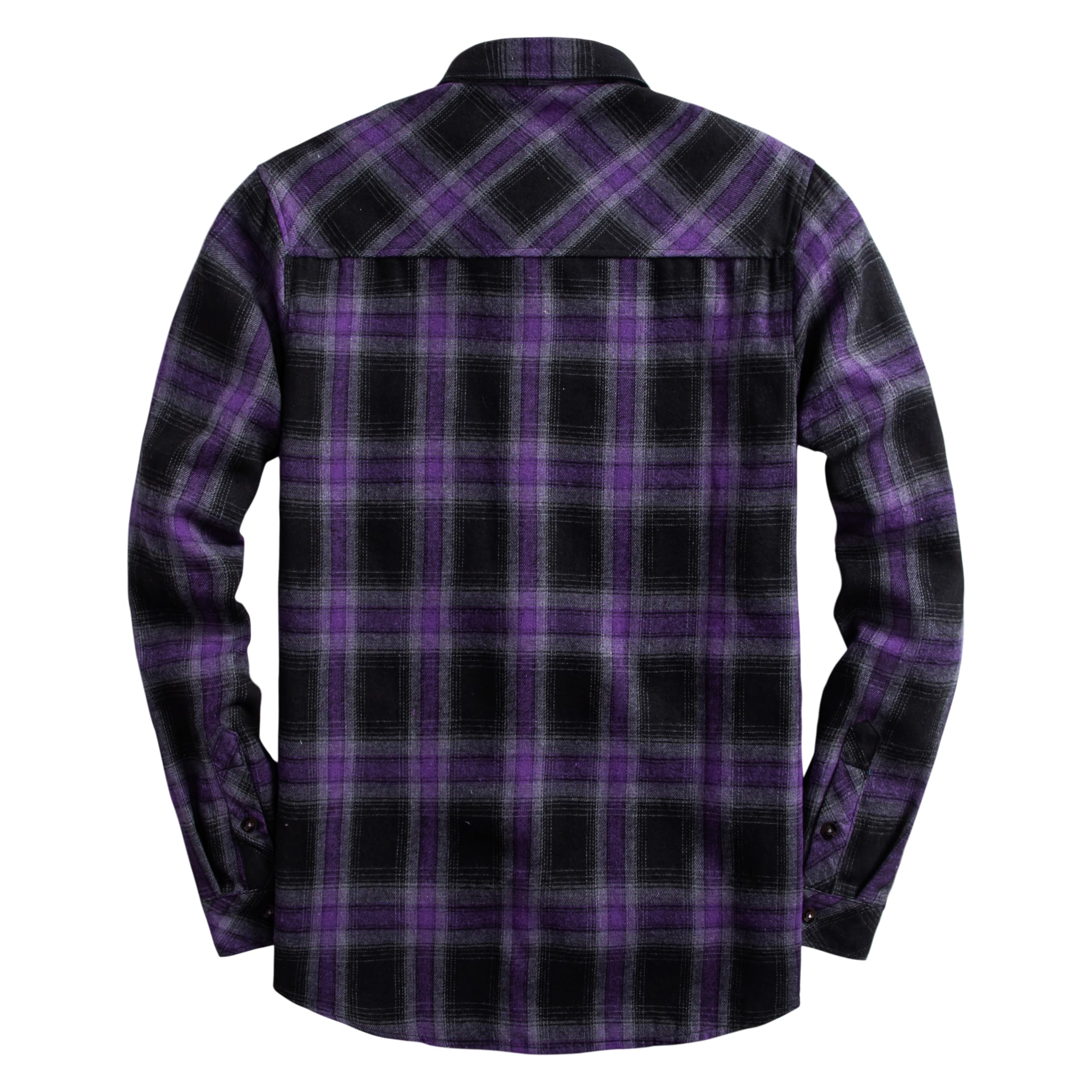 Men's Flannel Plaid Shirts - Regular Fit Long Sleeve Button Down Fleece Shirt for Casual Wear | Perfect for Outdoor Camping, Hiking and Fall Layering
