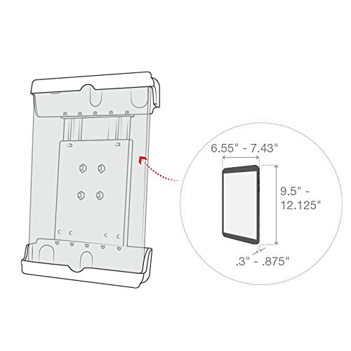 RAM Mounts RAM-HOL-TAB20U Heavy Duty Tablet Holder for 9