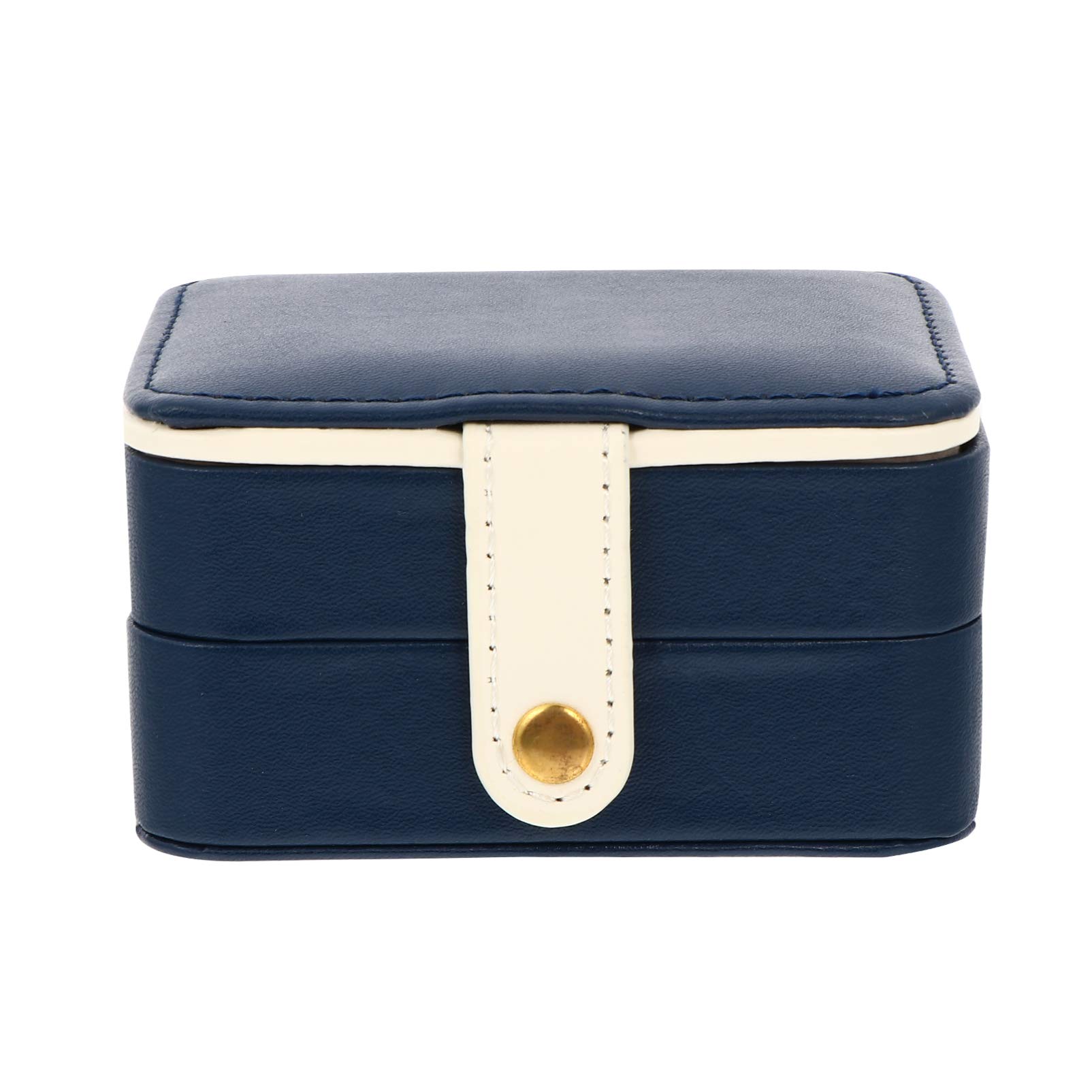 VOSAREA Portable Jewelry Organizer Box - Mini Travel Jewelry Case with Layered Storage for Earrings, Bracelets & Accessories | Compact Plastic Jewelry Holder for Travel, Home & Office Use