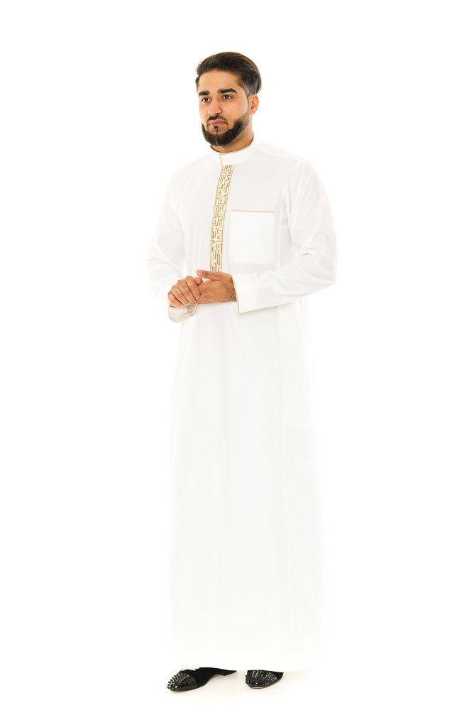 Al Huruf Boys Thobe - Traditional Islamic Robe for Kids - Perfect for Eid, Ramadan & Special Occasions