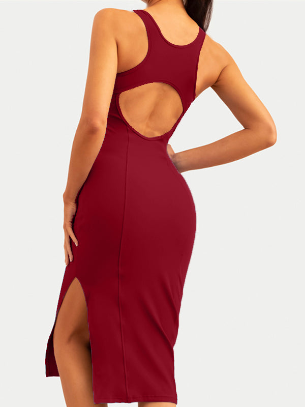 ZASUWA Women's Ribbed Yoga Dress - Elastic, Breathable, Quick-Dry Workout Short Dress for Yoga, Gym & Running - Perfect for Fitness & Active Lifestyle