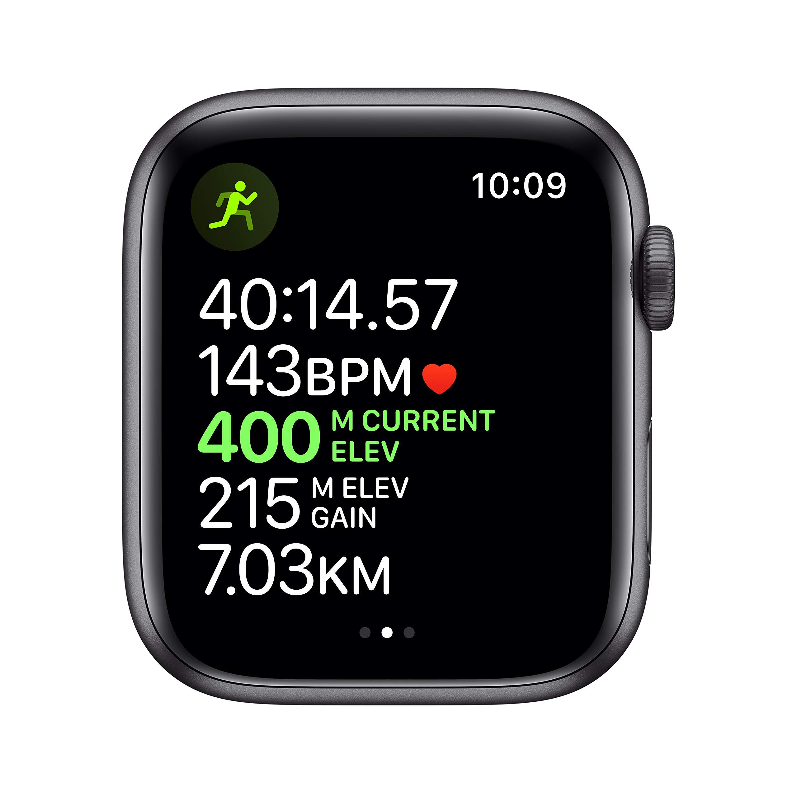 Apple Watch Series 5 (GPS, 44mm) - Space Gray Aluminum Case with Black Sport Band (Renewed) | Smart Fitness Tracker for Running, Swimming & Daily Activity Tracking