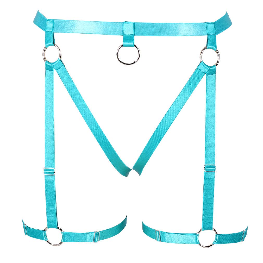 Women's Gothic Punk Body Harness Garter Belt - Leg Cage Dance Underwear Accessories for Burlesque, Cosplay & Alternative Fashion