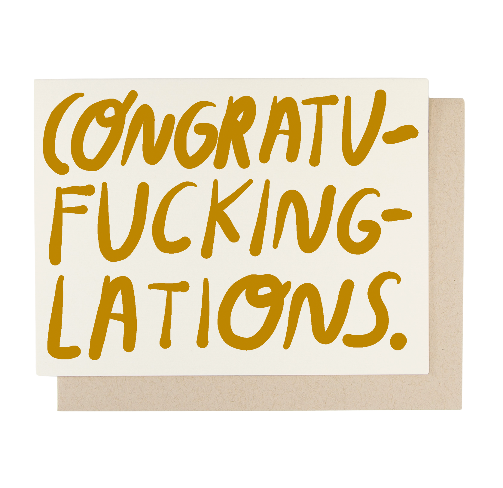 Funny Congratulations Card - Humorous Swearing Greeting Card for Graduation, Promotion & Achievements - Perfect for Friends & Coworkers