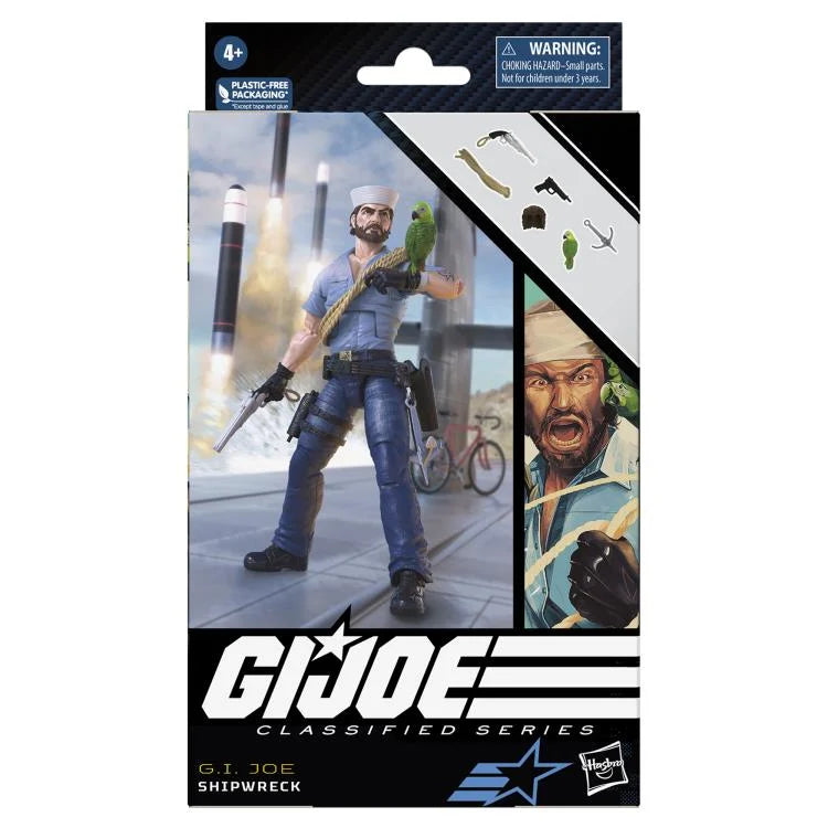 G.I. Joe Classified Series Shipwreck Action Figure - 6-Inch Collectible Military Toy with Accessories for Display & Play | Perfect for Fans, Collectors & Kids Battles