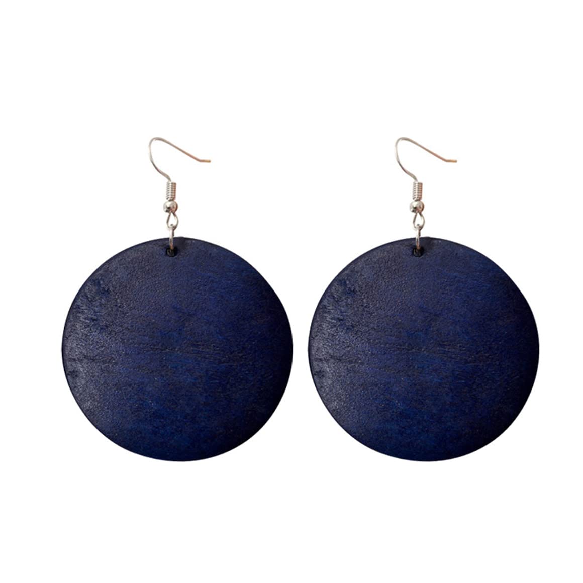 H&Z Lightweight Wooden Teardrop Drop Earrings for Women - Stainless Steel Bohemian Geometric Dangle Earrings - Perfect for Casual Wear, Parties & Gifts