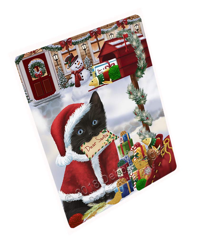 Black Cat Dear Santa Letter Christmas Holiday Mailbox - 18