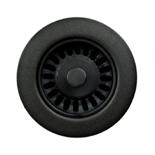 Hamat DIS 2002 MB 3-1/2 Inch Matte Black Kitchen Sink Disposal Flange & Strainer - Perfect for Garbage Disposal Installation and Waste Drainage