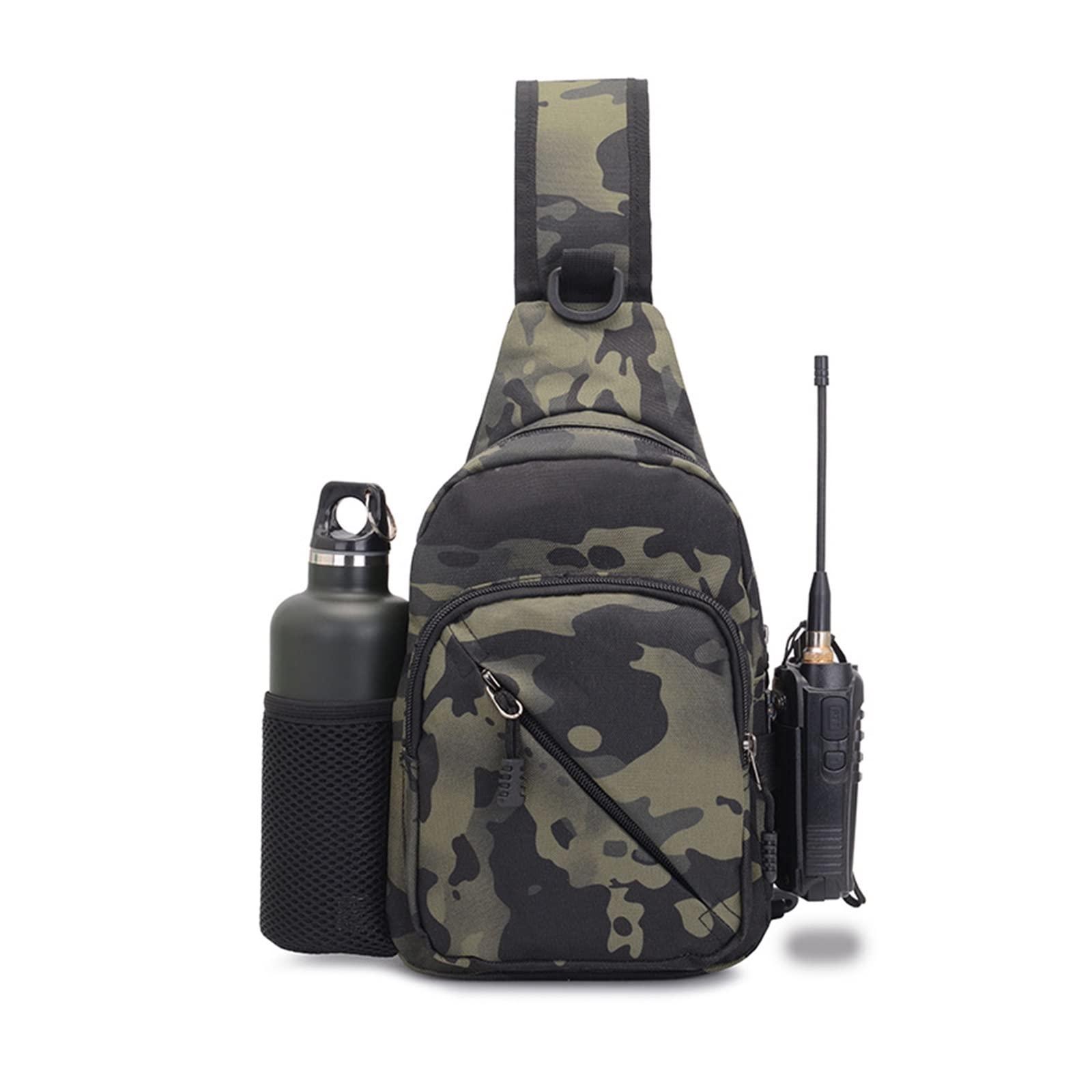 SHUBIAO Tactical Sling Bag for Outdoor Adventures - Waterproof Chest Shoulder Pack for Hiking, Camping, Fishing & Travel - Durable Camouflage Crossbody Bag for Men & Women | Perfect for Day Trips, Sports & Outdoor Activities