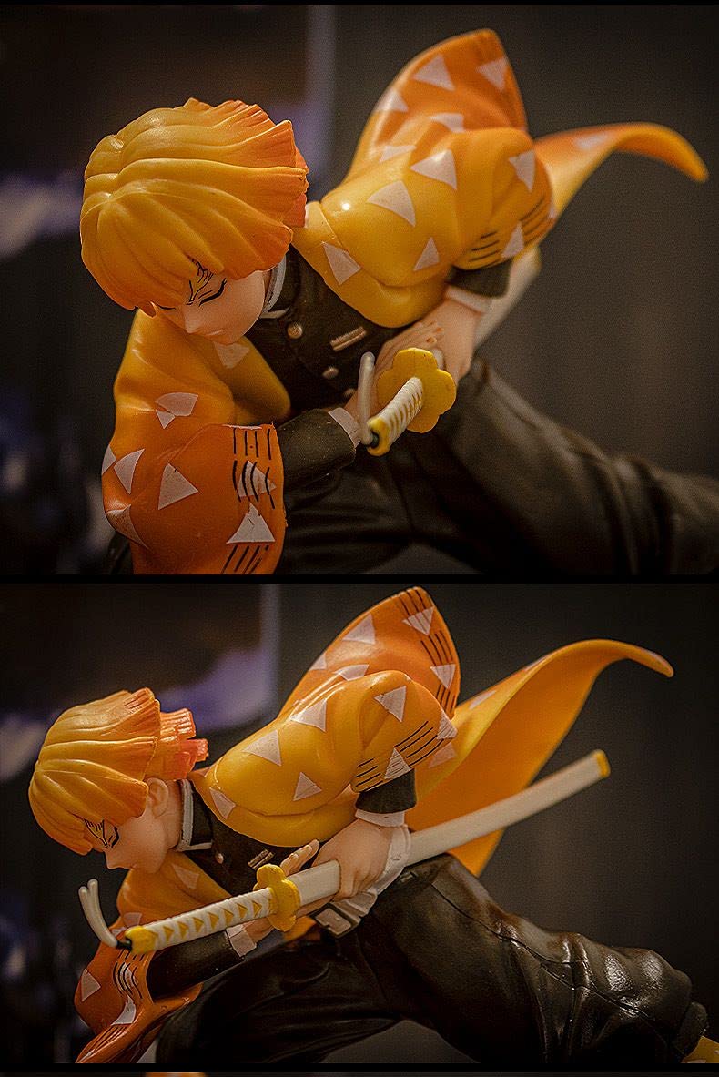 Demon Slayer Agatsuma Zenitsu Action Figure - Anime PVC Statue Collectible Toy Gift for Fans | Perfect for Display, Cosplay & Anime Collections