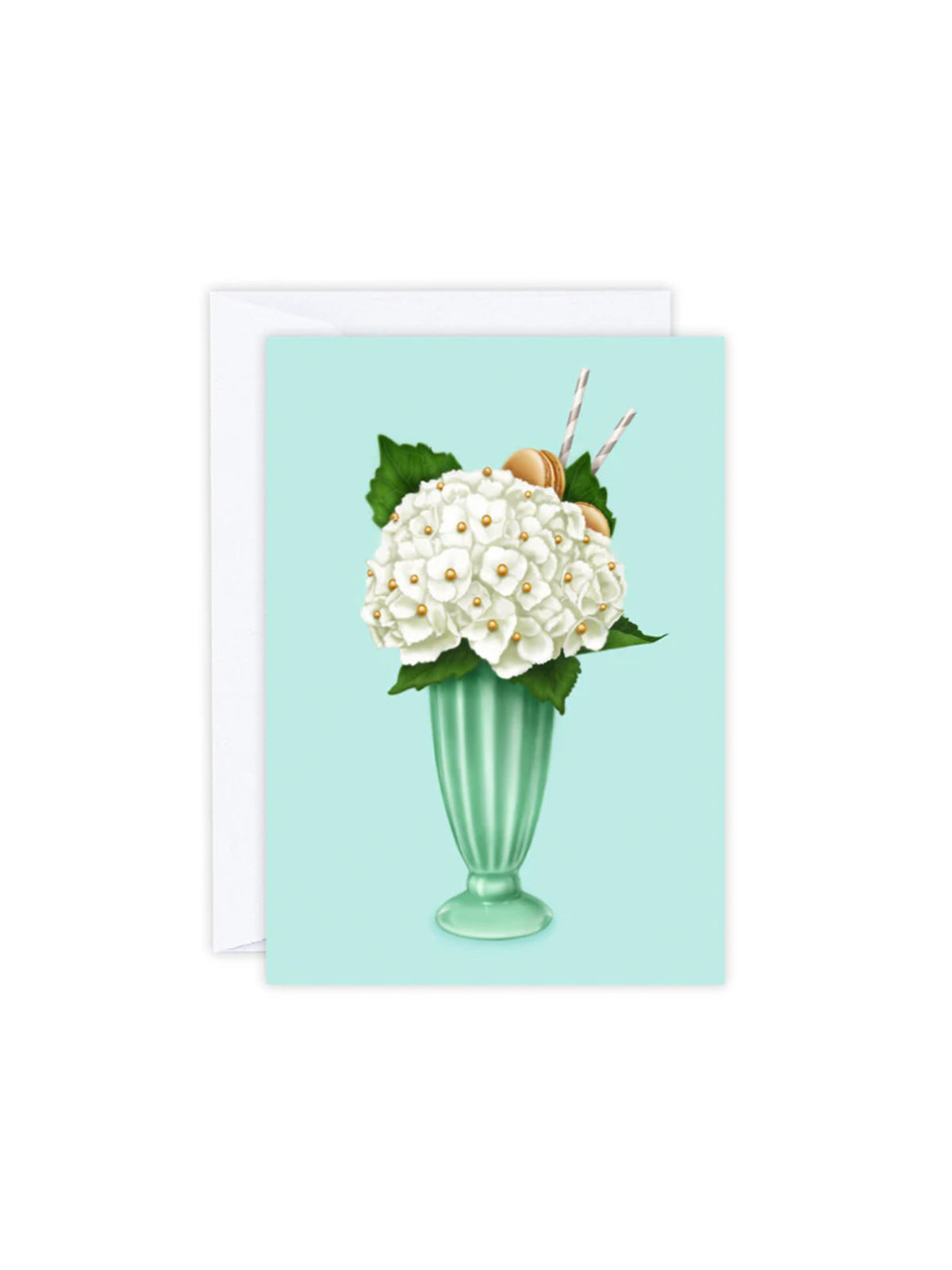 Beautiful Hokey Pokey Hydrangea Greeting Card - Perfect for Birthdays, Anniversaries & Special Occasions