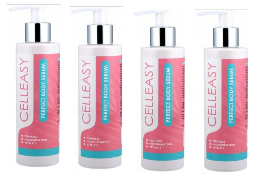 Celleasy Perfect Body Serum - Anti-Cellulite Slimming Cream for Women, 200ml (4 Pack) - Firming & Toning for Thighs, Buttocks & Stomach - Visible Results in Weeks