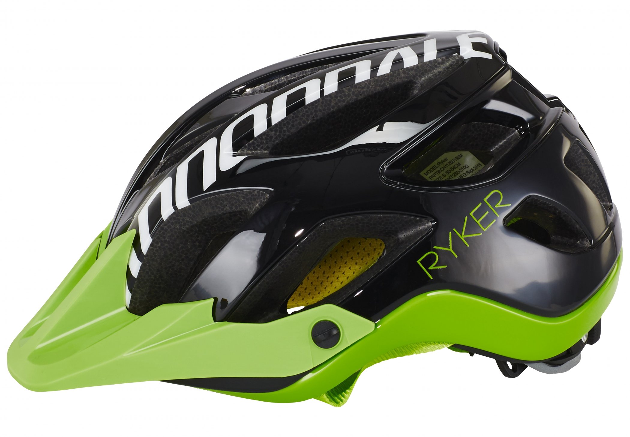 Cannondale Ryker AM Mountain Bike Helmet for Men & Women - Lightweight, Ventilated, Durable (Black/Green, Size S) - Perfect for Trail Riding, Cycling & Outdoor Adventures