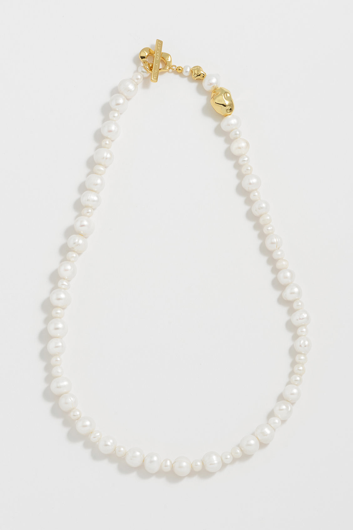 Elegant Pearl T Bar Necklace for Women - Dainty Gold Plated Pendant Jewelry - Perfect for Weddings, Parties & Everyday Wear