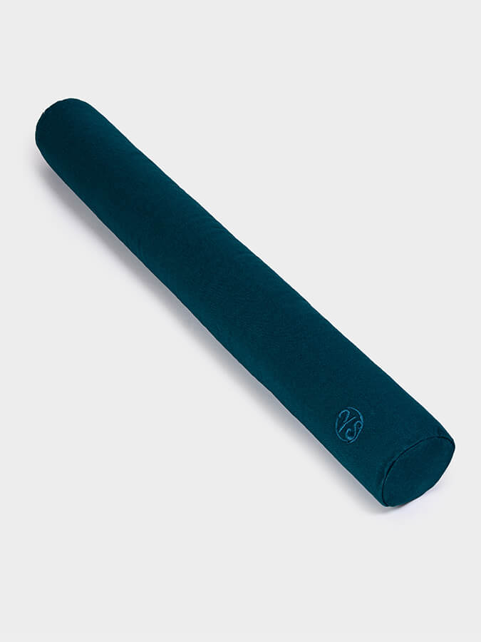 Organic Cotton Yoga Bolster for Spine Alignment - Slim Design for Comfort & Support - Perfect for Yoga Studios, Home Practice, and Meditation