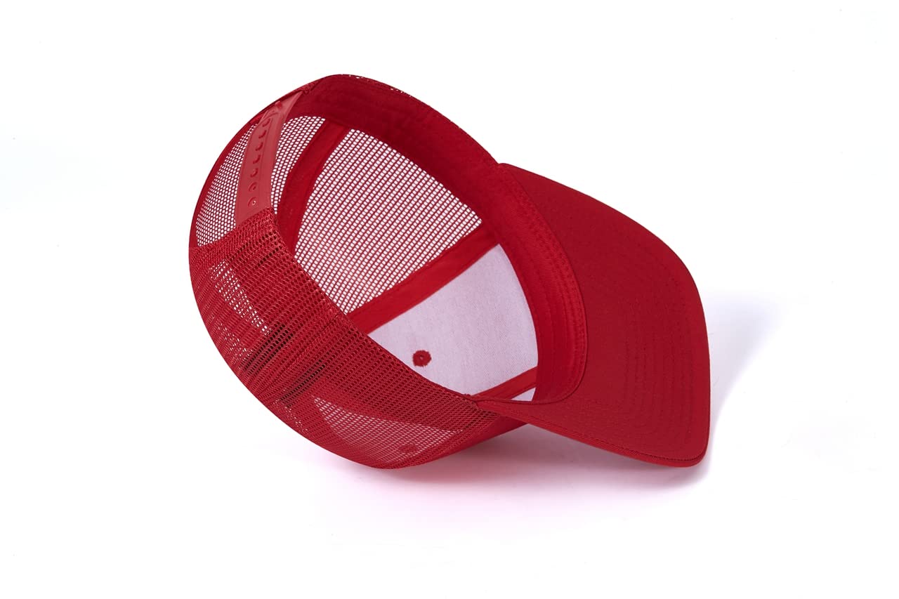 JBZ Wholesale Blank Trucker Mesh Snapback Hats - Adjustable Baseball Caps with Curved Bill for Sports, Golf & Casual Wear - Bulk Pack for Men & Women (Great for Outdoor Activities, Dad Hats, Team Events & Promotions)