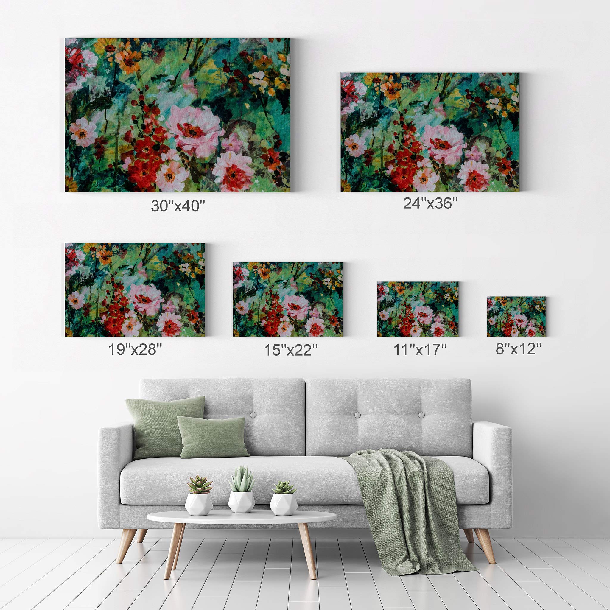 Claude Monet Flowers Canvas Wall Art Print - Famous Oil Painting Reproduction, Modern Home Decor, Ready to Hang (24x36) - Perfect for Living Room, Bedroom & Office Decor | Made in USA