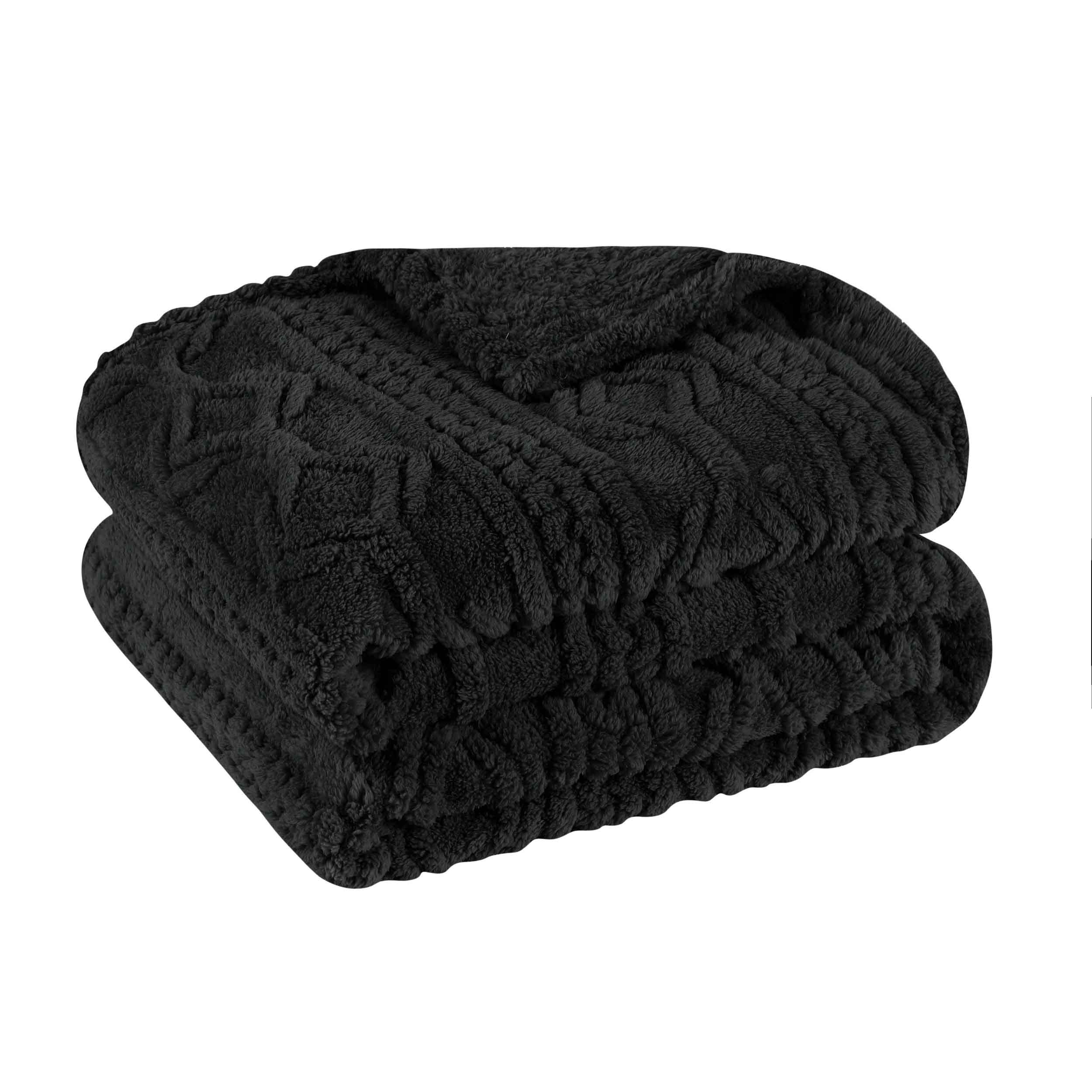 Arctic Boho Jacquard Plush Fleece Blanket - Ultra Soft & Warm Winter Throw for Couch, Bed, Sofa - Perfect for Home Decor, Cozy Nights & Gift Giving