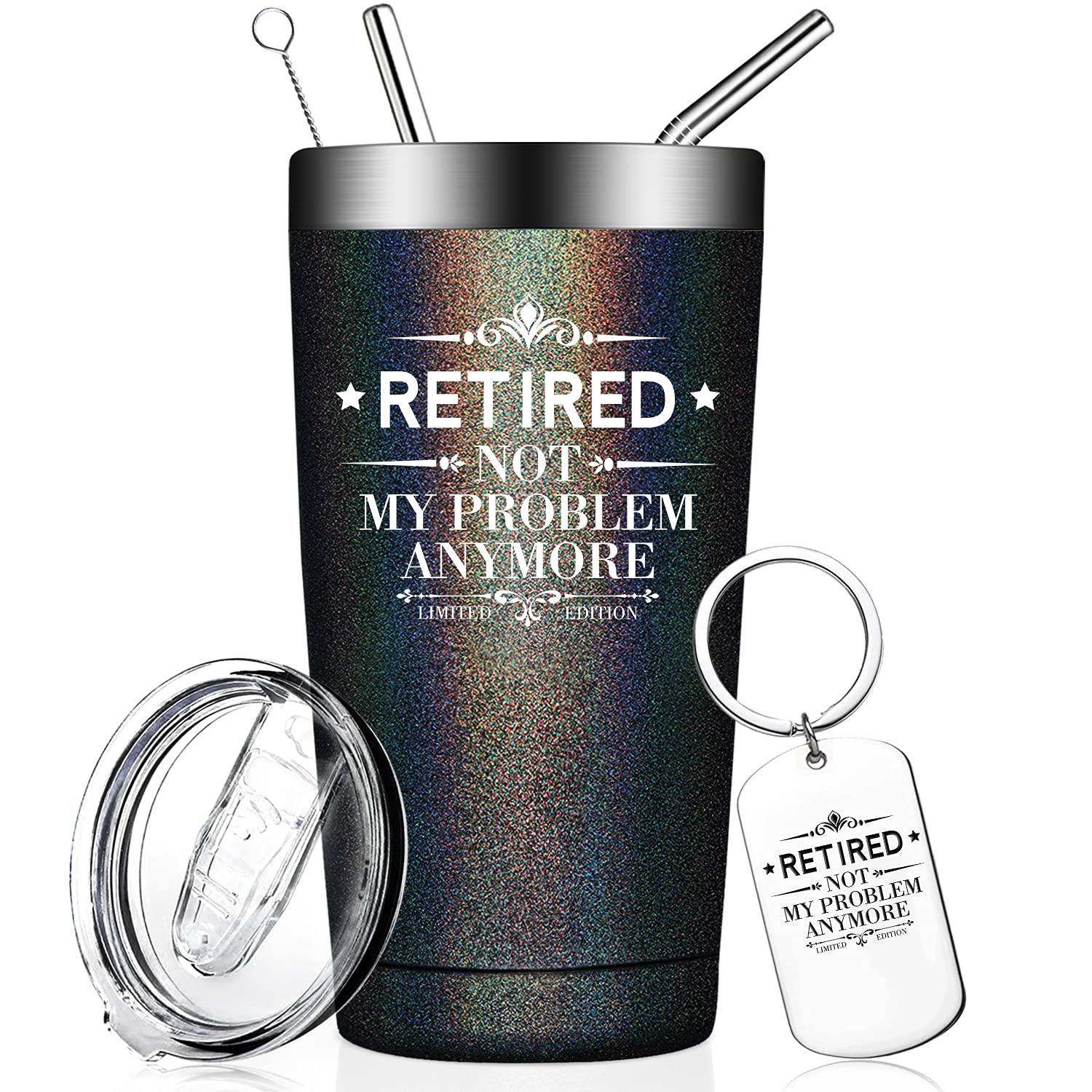 Fufandi Retirement Gifts Tumbler Cup - Thoughtful Farewell Present for Women & Men - Perfect Coworker, Friend, Mom, Teacher, Wife Gift - Funny & Sentimental Retirement Idea - Great for Office Parties & Retirement Celebrations