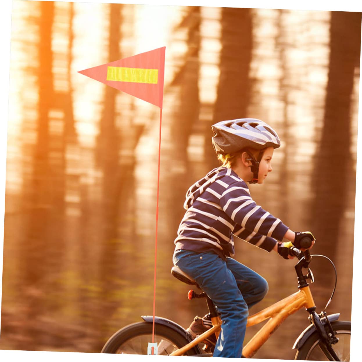 30 Pcs Reflective Bike Pennant Flags - High Visibility Safety Warning Decor for Kids Bicycles | Perfect for Night Riding, Cycling Safety & Children's Bike Accessories
