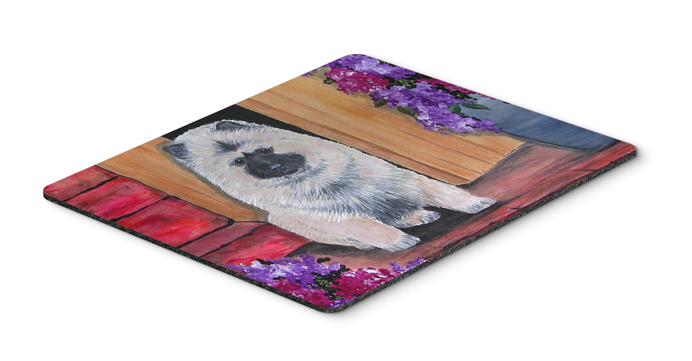 Caroline's Treasures SS8622MP Keeshond Design Mouse Pad - Large Washable Non-Slip Desk Mat for Home Office, Gaming & Computer Work | Perfect for Laptop Users & PC Enthusiasts | Heat-Resistant Hot Pad & Trivet for Kitchen Use
