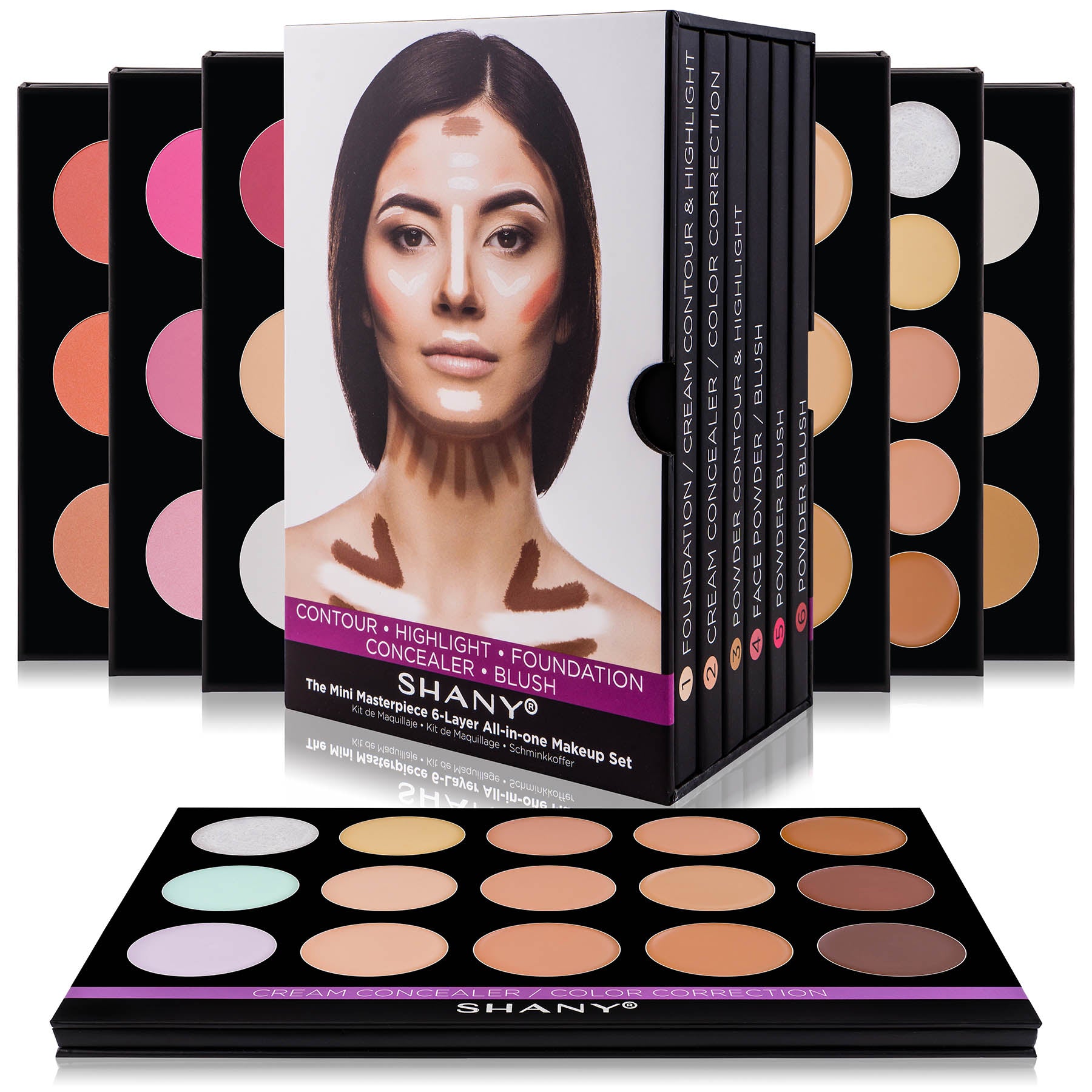 Professional Masterpiece Makeup Kit - Face Shaping, Highlighting & Contouring Palette for Flawless Beauty | Perfect for Daily Makeup, Special Occasions & Photography