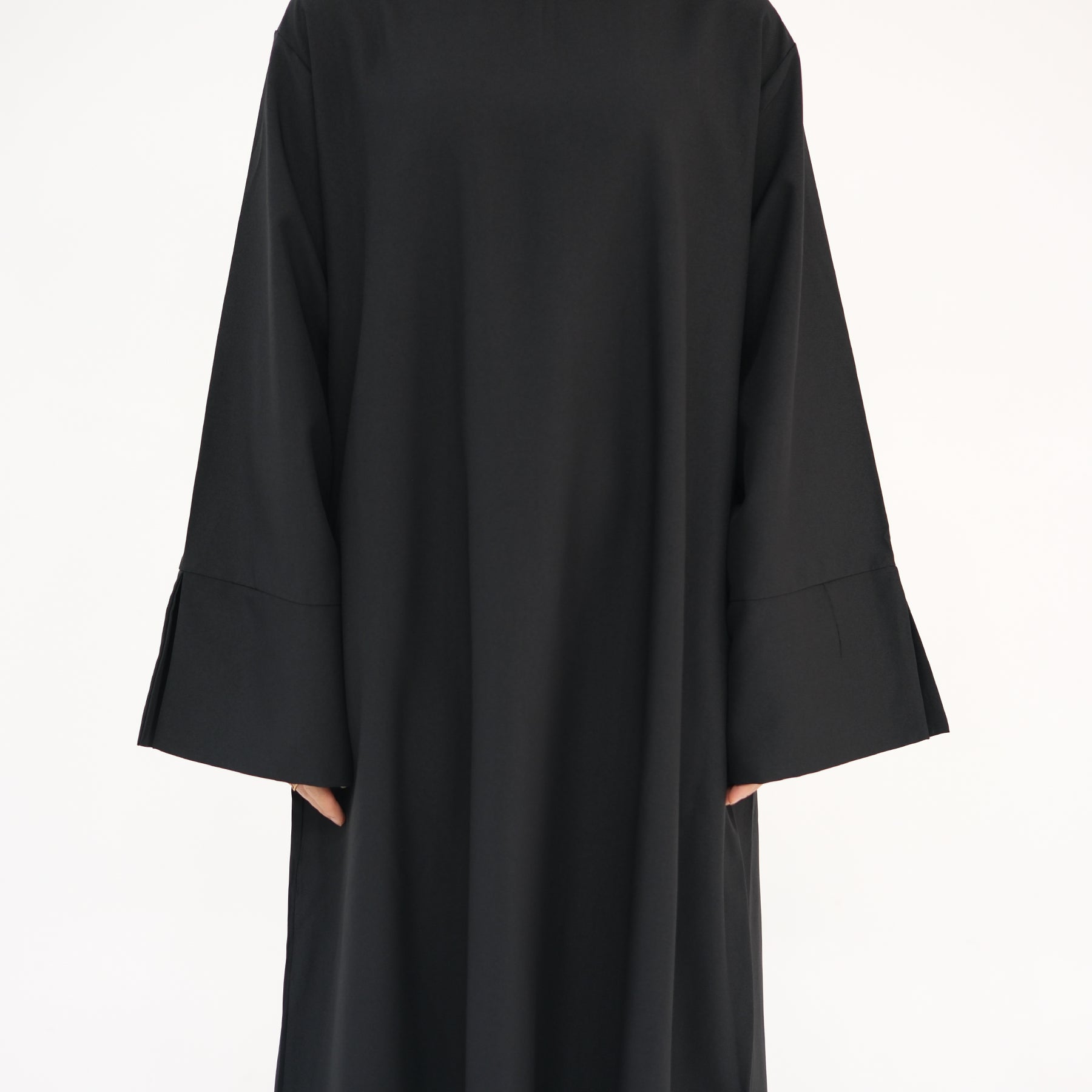 Elegant Heather Everyday Abaya Dress - Black Muslim Prayer Dress for Women | Perfect for Daily Wear, Mosque & Special Occasions