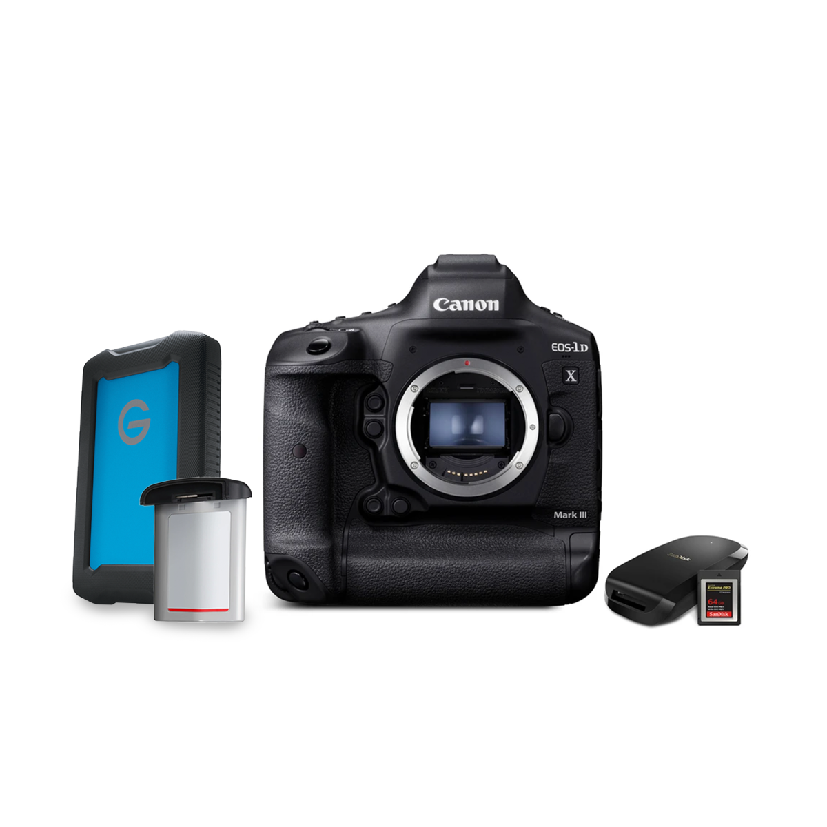 Canon EOS 1DX Mark III Professional DSLR Camera Body with CFexpress Card & Reader Bundle - Perfect for Sports, Wildlife Photography and 4K Video Shooting