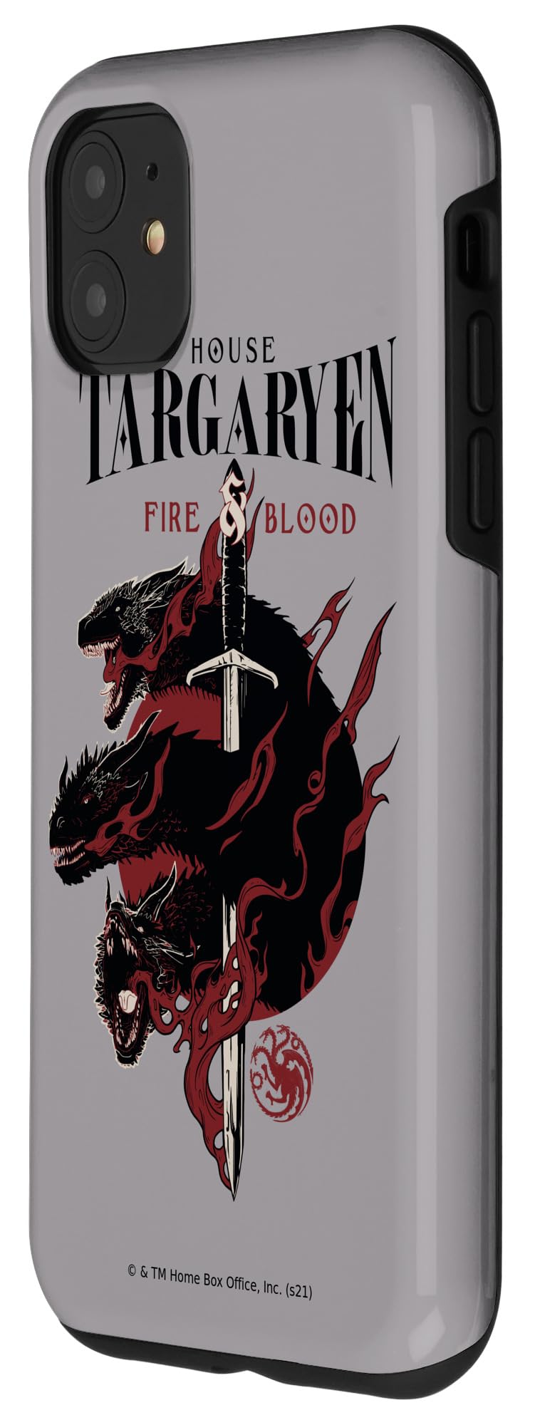 Premium iPhone 11 Case with Game of Thrones House Targaryen Dragon Design - Protective Phone Cover for Fans | Perfect for Cosplay, Themed Parties & GOT Collectors