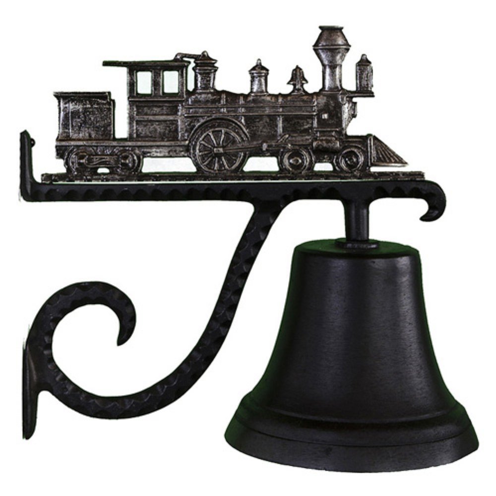 Vintage Cast Iron Train Bell - Swedish Style Metal Train Bell for Home Decor, Garden, and Railroad Enthusiasts | Perfect for Farmhouse, Antique, and Rustic Décor