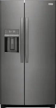 Frigidaire Gallery GRSC2352AD 22.3 Cu. Ft. 36-Inch Counter Depth Side by Side Refrigerator in Black Stainless Steel - Energy Efficient, Spacious Design for Modern Kitchens & Entertaining