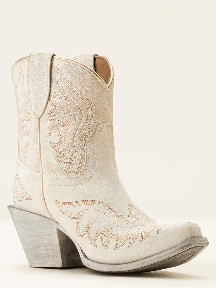 Ariat Women's Chandler Western Boot in Cloud White Suede - Perfect for Country Dancing, Rodeos & Western Fashion Outfits
