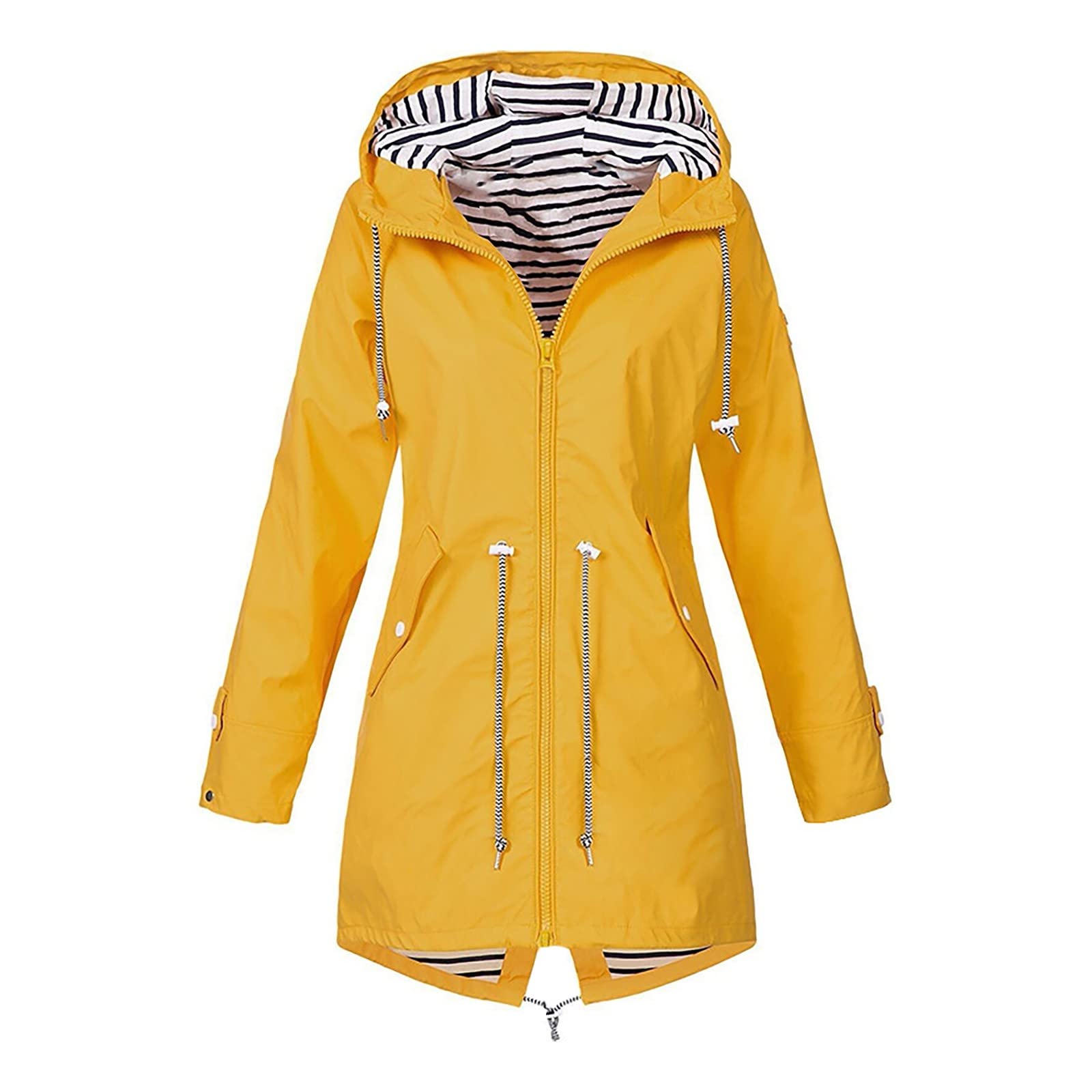 JJHAEVDY Women's Lightweight Waterproof Rain Jacket with Hood - Windproof Windbreaker for Hiking, Climbing & Outdoor Travel | Perfect for Rainy Days & Adventure Activities